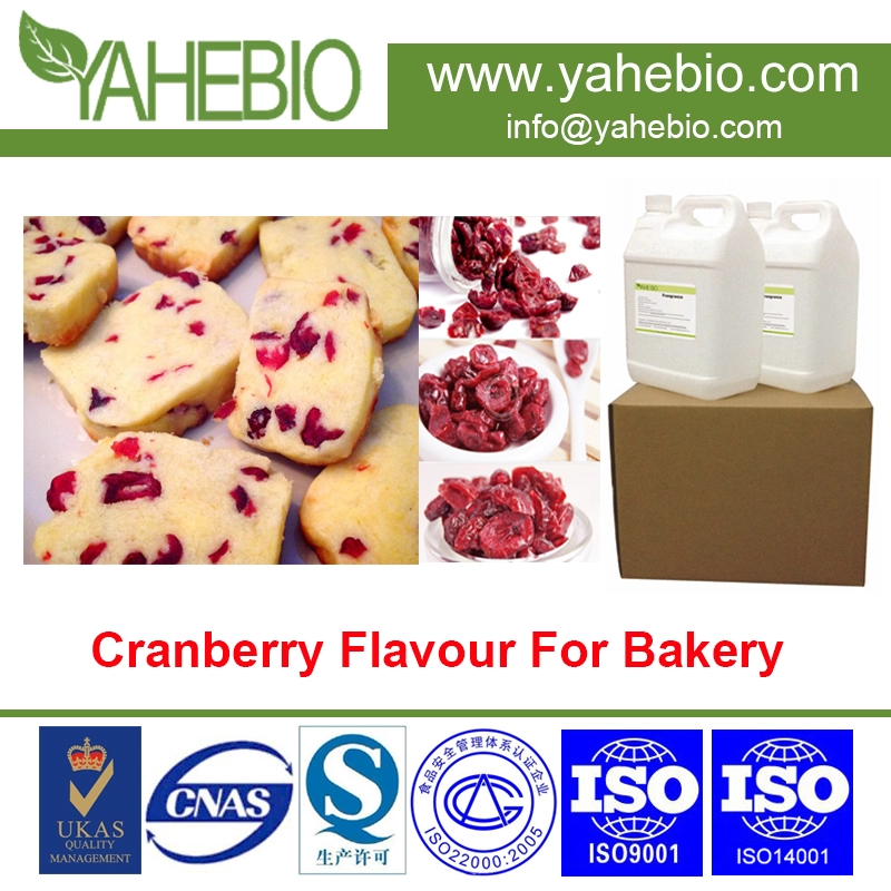 Sabor de frutas de preço de fábrica, concentrar sabor de cranberry para produto de padaria