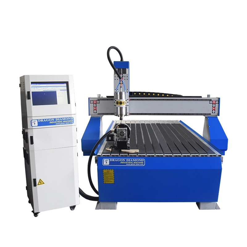 Máquina de roteador CNC de gravura de madeira 1325 com eixo rotativo