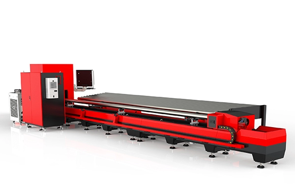 Máquina profissional de corte a laser de tubo de metal para tubos e tubos de 6 metros