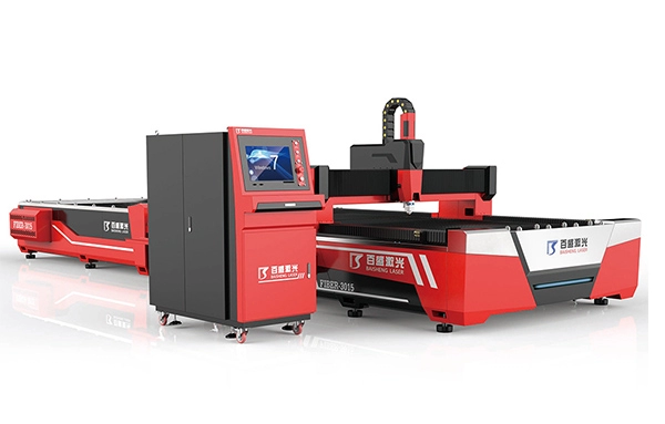 Máquina de corte a laser de fibra tipo aberto com mesa de transporte 3015