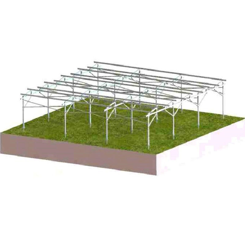 Sistema de montagem solar fotovoltaica terrestre agrícola