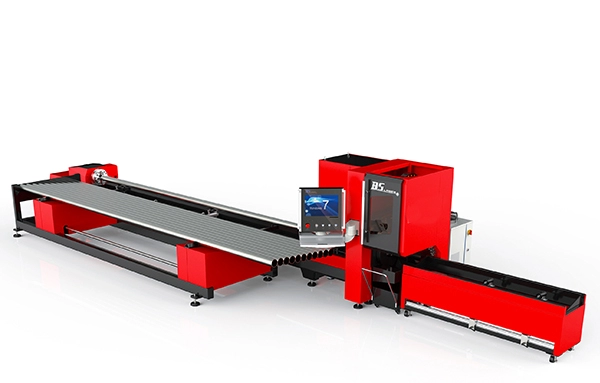 Máquina de corte de tubos a laser rápida para tubos e perfis de 6M