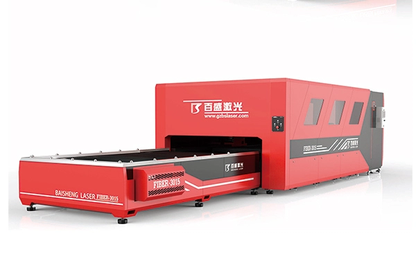 Máquina de corte a laser de fibra Raycus 2200w da China com trocador de paletes e tampa