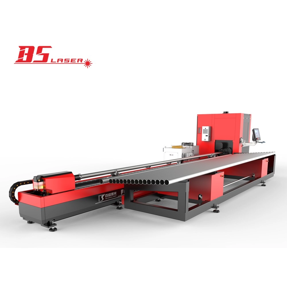 Máquina de corte a laser de fibra de tubo quadrado redondo de diâmetro pequeno preciso de 10-100 mm
