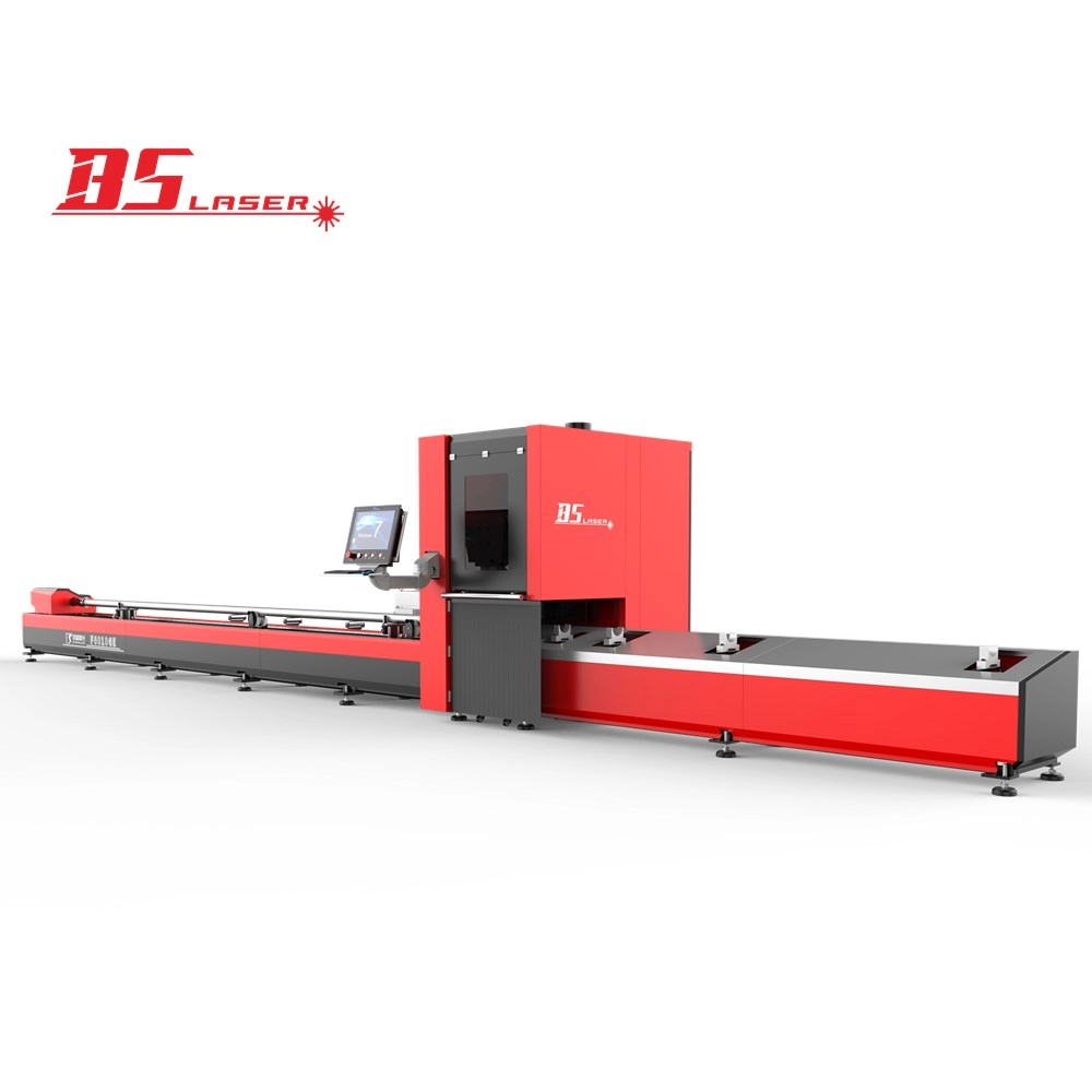 Máquina de corte a laser de fibra de tubo quadrado redondo de diâmetro pequeno preciso de 10-100 mm