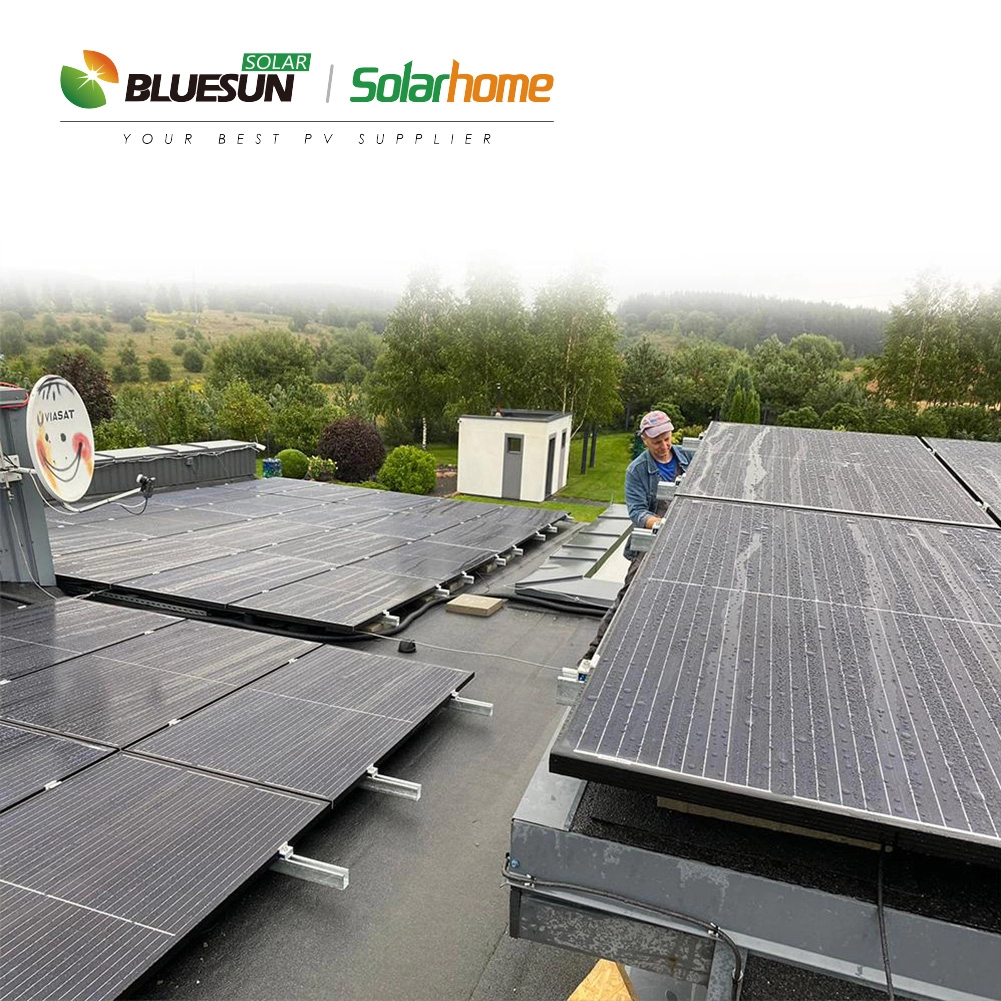 Bluesun 5KW 10KW Off-Grid Sistema de Energia Solar Potência ininterrupta para fornecer ilha de áreas rurais