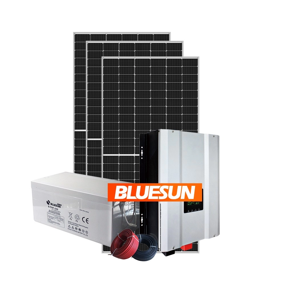 Bluesun Energy Storage Battery 3KW Off Grade Sistema de energia solar para casa