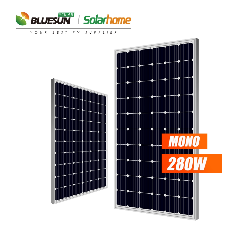 Bluesun mono painel solar 60 células série 270W 275watt 280wp 285w módulo solar
