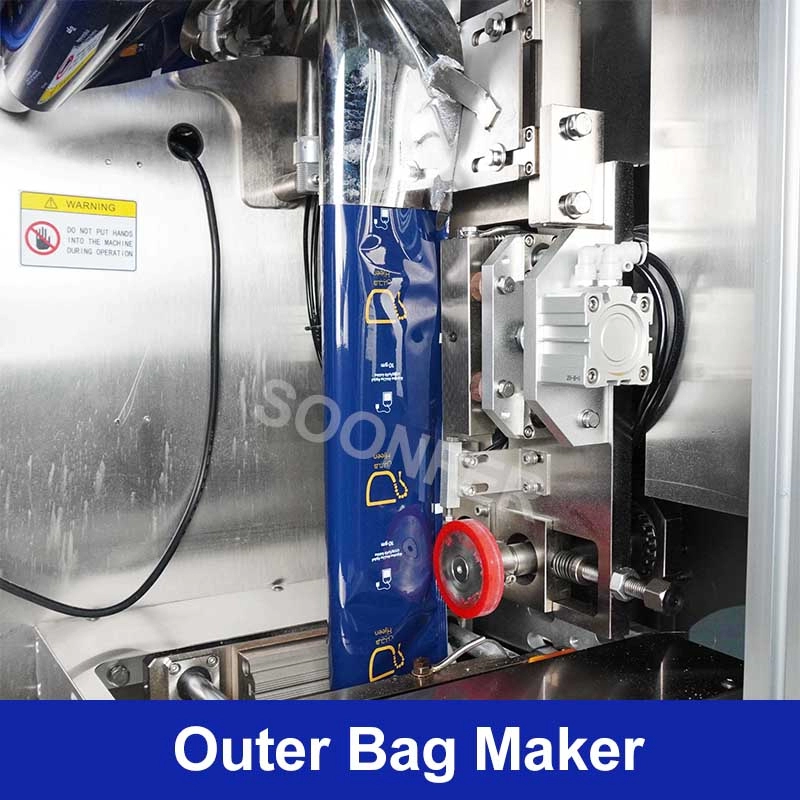 Máquina de embalagem de saco de café com filtro de gotejamento comercial totalmente automática