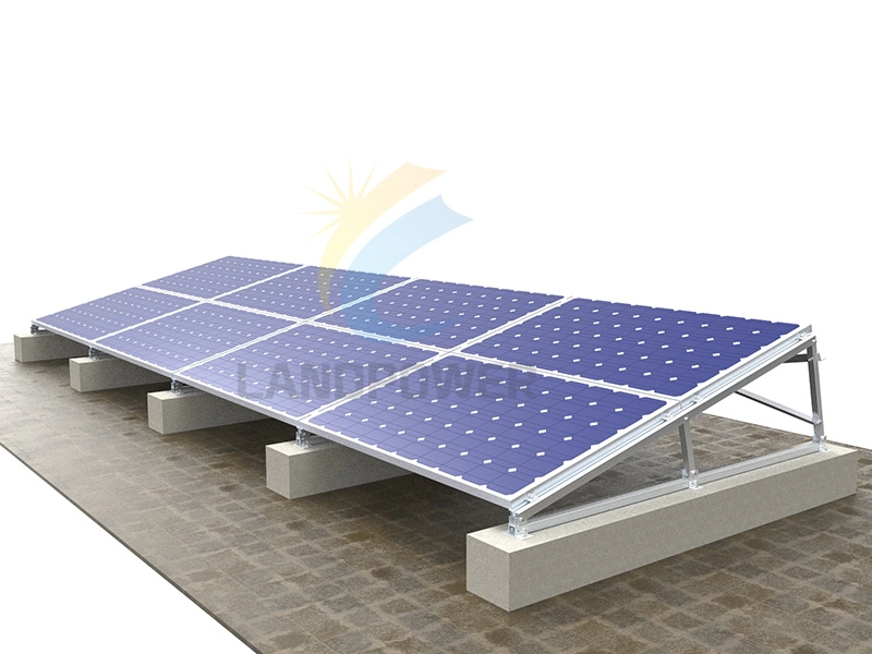 Sistema de montagem solar de telhado plano de painel solar