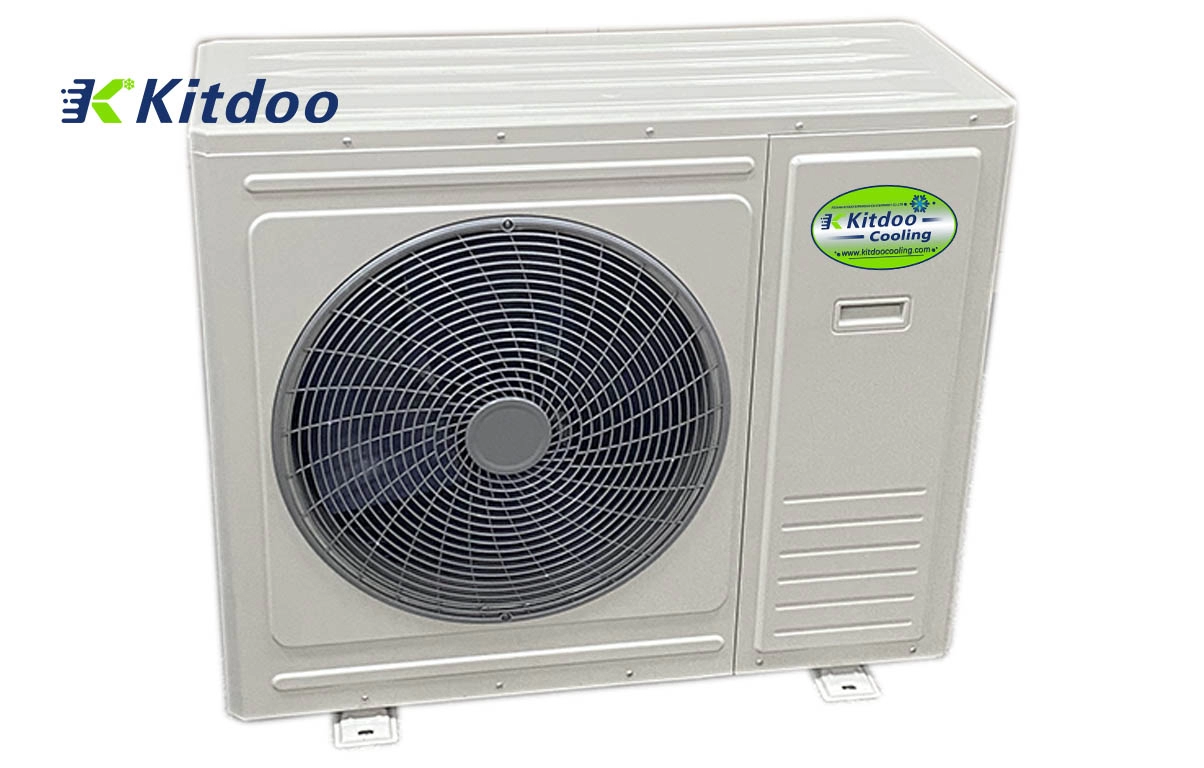 Condensador tipo caixa para resfriador/aquecedor de água com economia de energia