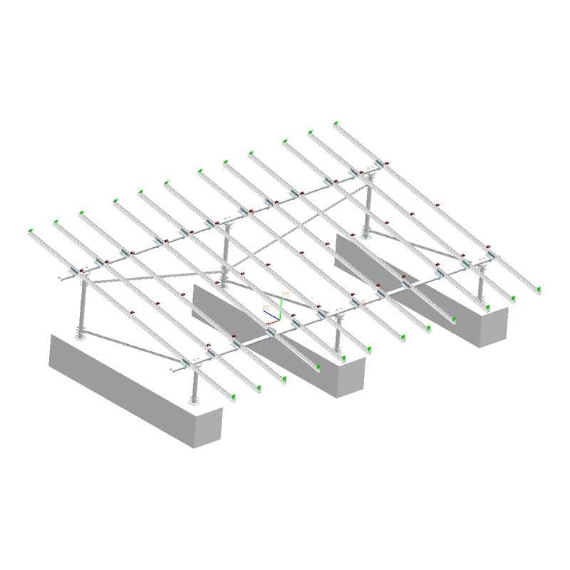 Sistema de montagem no solo de aço galvanizado