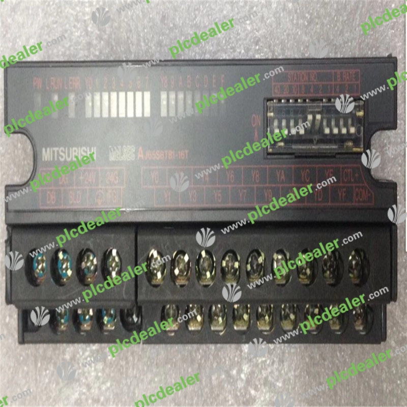 MITSUBISHI AJ65SBTB1-16T E/S CC-LINK para controlador lógico programável, módulo PLC