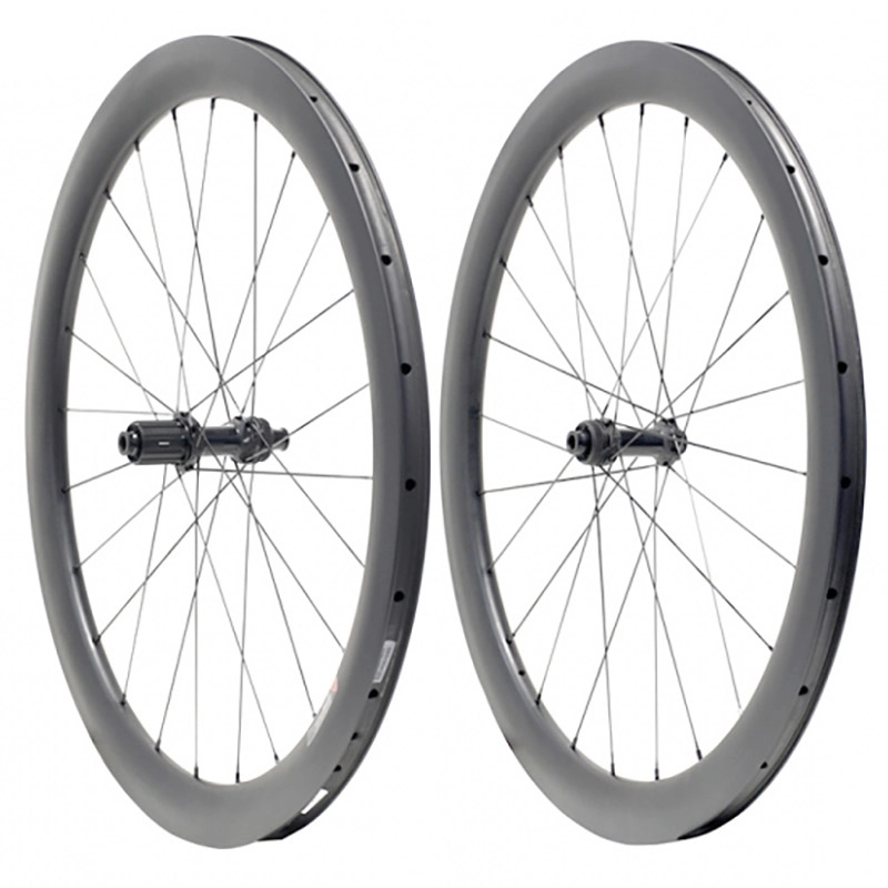 Roda de disco de carbono 700C bicicleta de estrada 28 mm de largura freio a disco carbono clincher