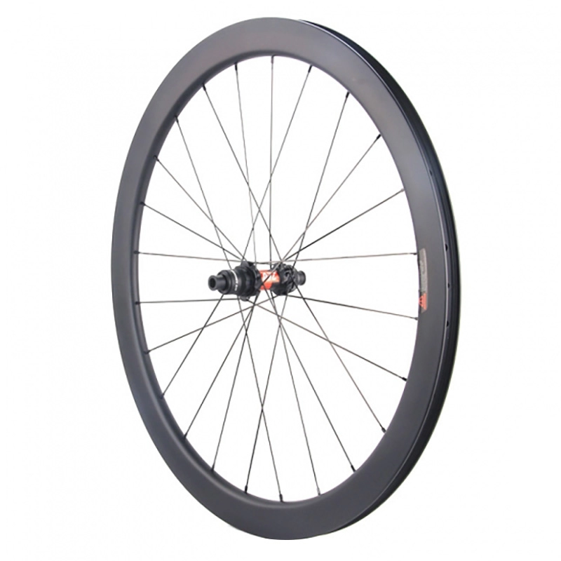 Roda de disco de carbono 700C bicicleta de estrada 27 mm de largura freio a disco carbono clincher