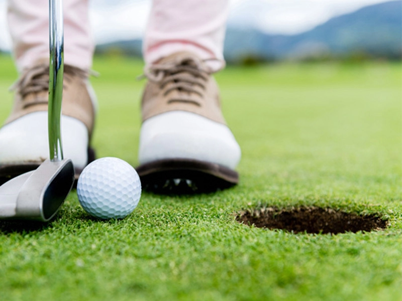 Certificado de boa qualidade colocando grama sintética grama verde para grama de golfe