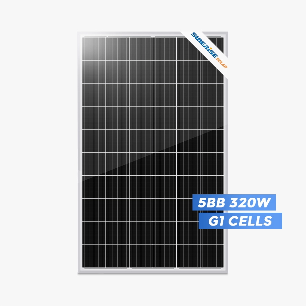 Painel solar monocristalino de 320 watts PERC 5BB com alta eficiência
