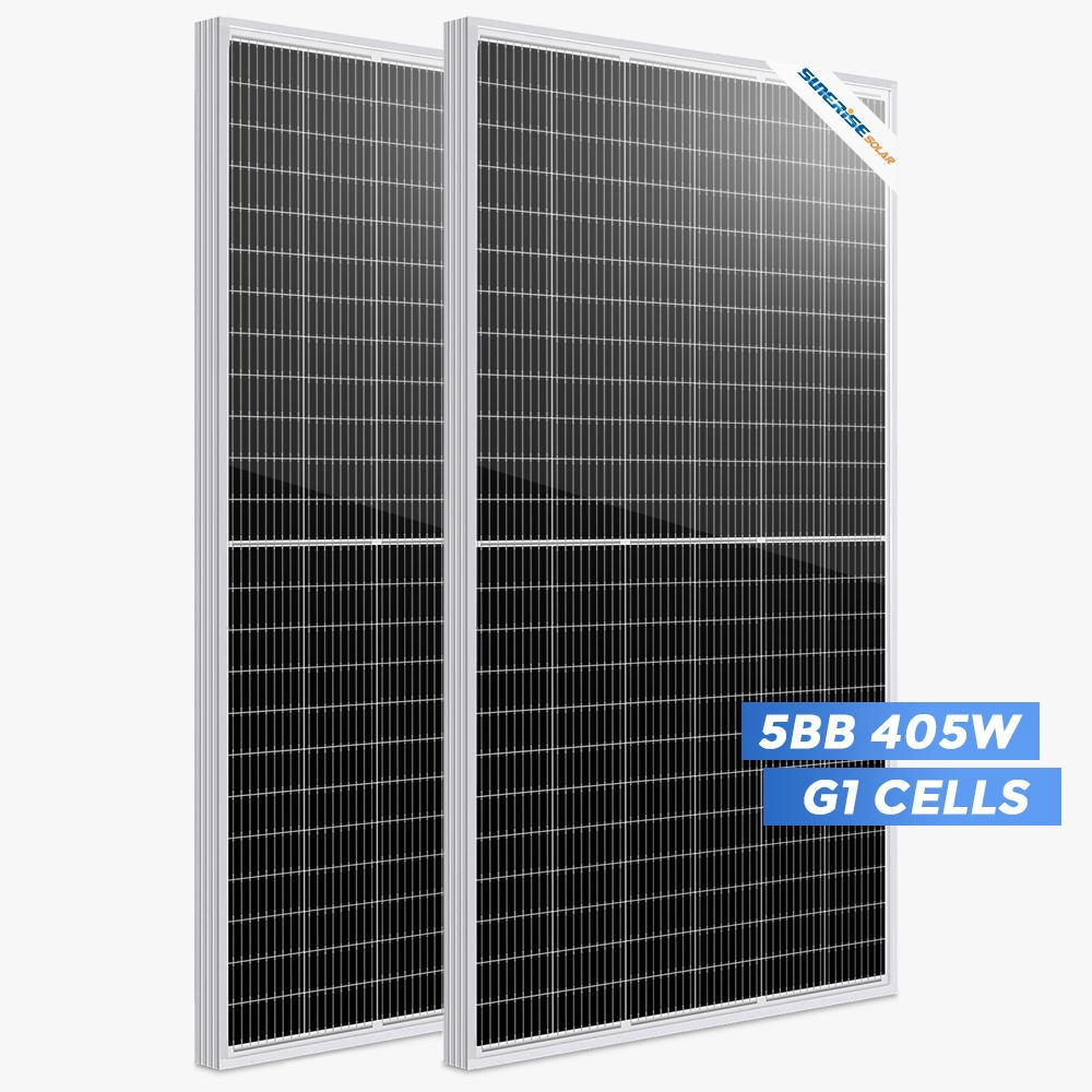 Preço de painel solar PERC mono de 405 watts de alta eficiência