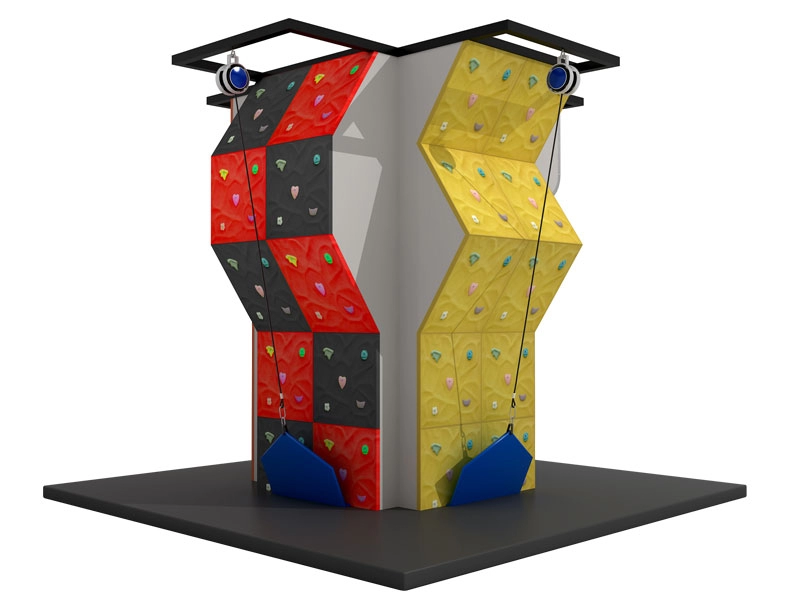 Painéis Modulares de Escalada Paredes de Boulder com Auto-Belay