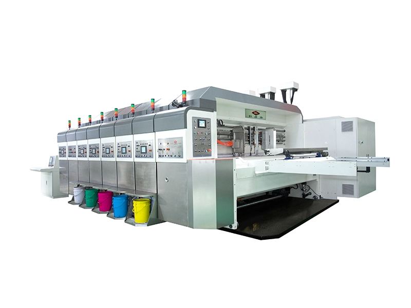 Máquina de impressão flexográfica K7 4 cores máquina de fazer caixa de papelão ondulado