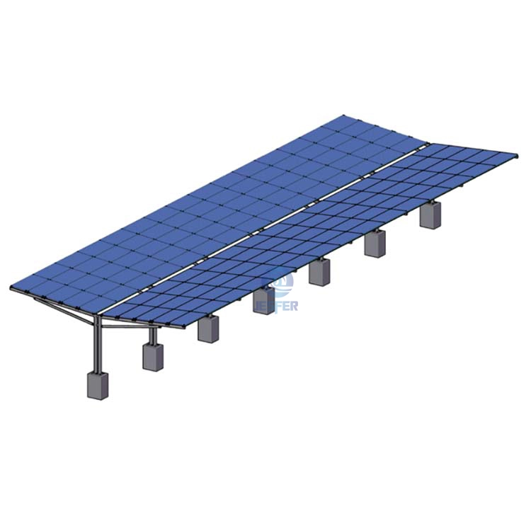 Tipo Y aço galvanizado garagem solar garagem sistema de montagem solar