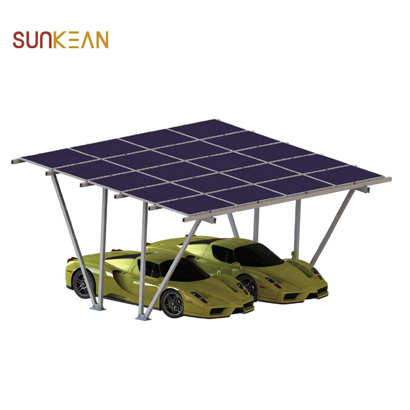 Suportes de montagem de painel solar Instalação de garagem solar para galpão de estacionamento solar