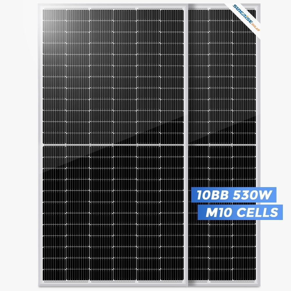 Painel solar mono PERC 530 watts com alta eficiência