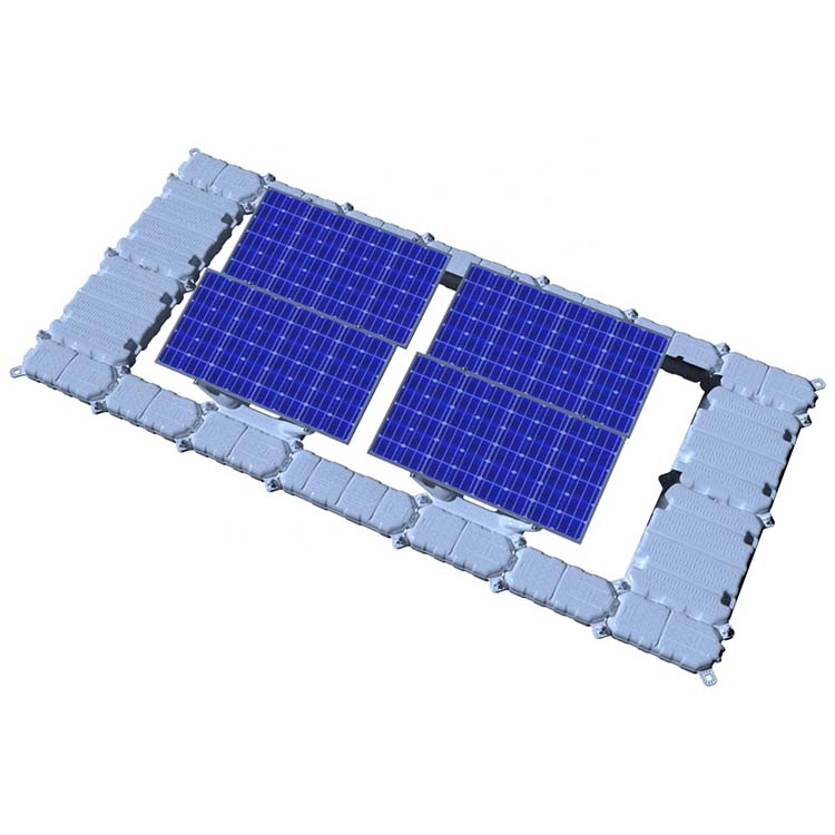 Fonte de energia solar com sistema fotovoltaico flutuante HDPE