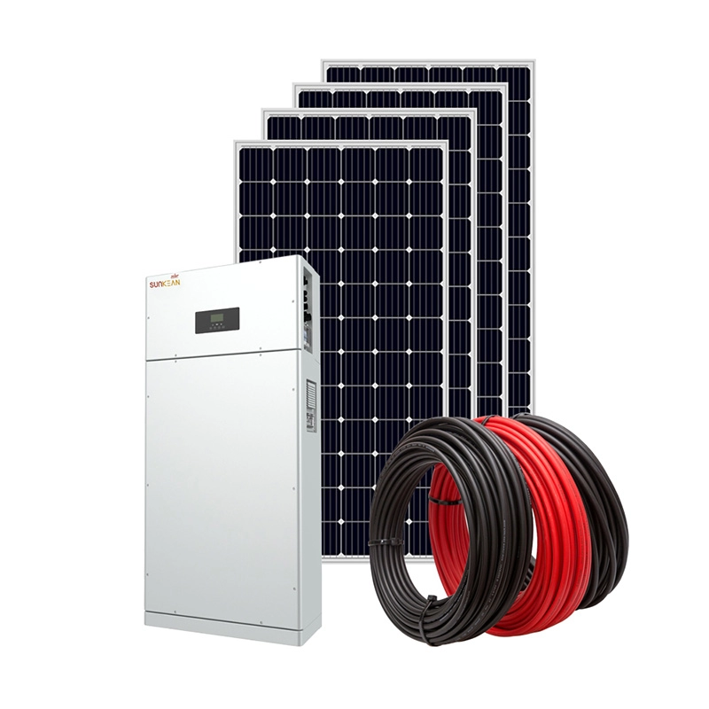 Nova tecnologia de montagem completa 8-100kW sistema de painel de energia solar híbrido