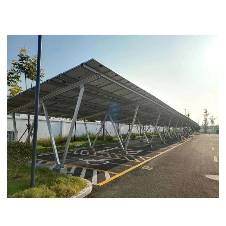 Garagens Convencionais Tipo W Cobertura Solar Sistema de Montagem de Carport
