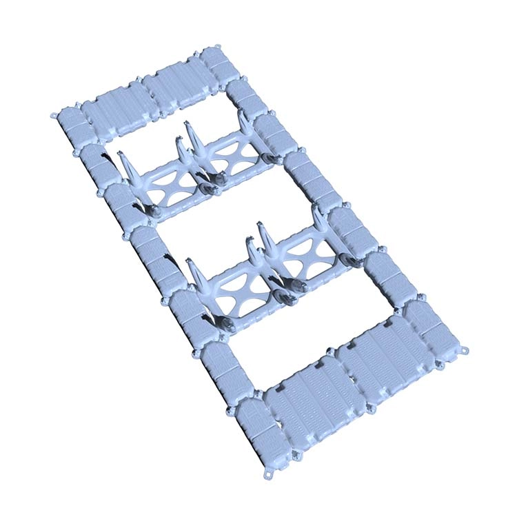 Dry Lake Solução de Ancoragem Completa Kits Solares Estrutura de Montagem Solar HDPE Flutuadores de Piscina