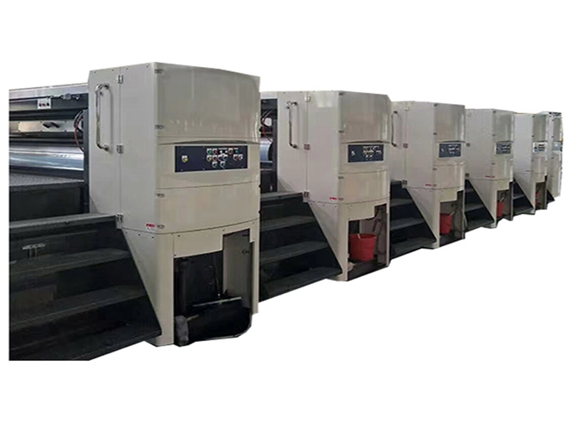 Máquina de impressão flexográfica de papelão ondulado de transferência de correia de transporte servo Shinko