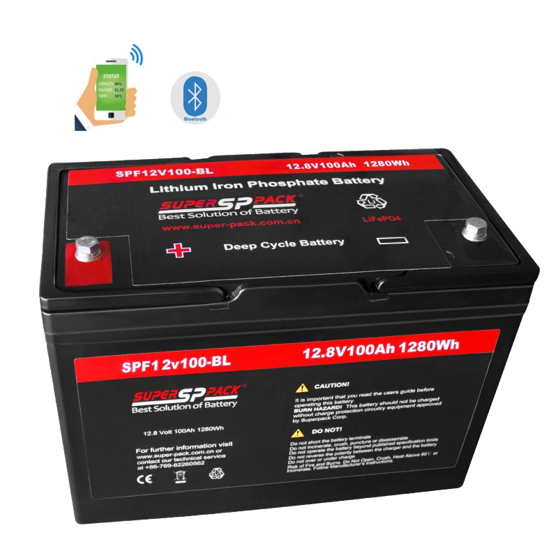 Baterias de casa rv, versão bluetooth da bateria 12v100ah lifepo4 para rv