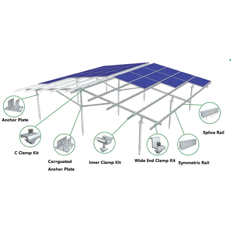 Sistema de suporte de montagem no solo solar GM06