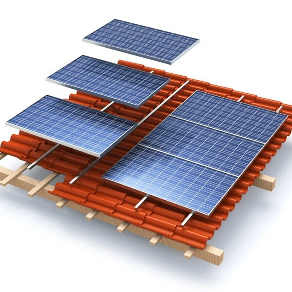 Sistema de montagem solar de telhado de telha