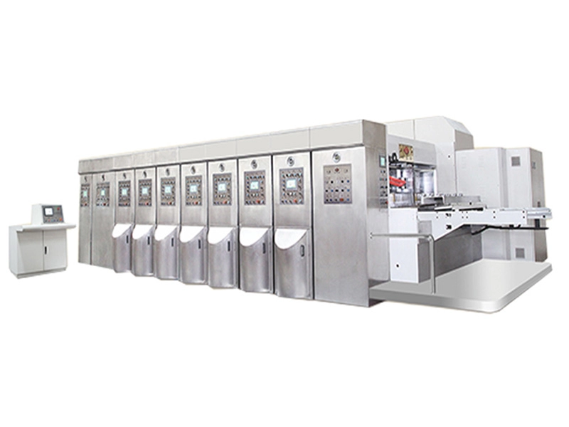 Máquina de impressão flexográfica automática de 4 cores de papelão ondulado de alta velocidade