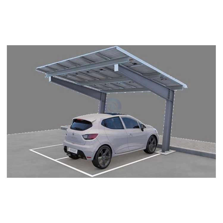 Painéis solares de garagem solar de aço carbono, sombra de estacionamento, portas de carro solar com carregamento