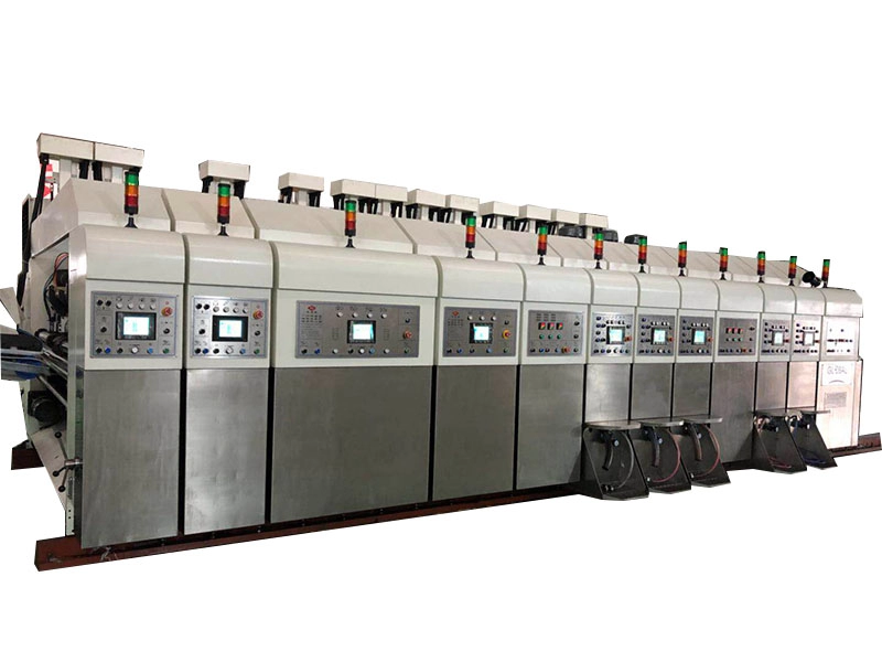 Máquina de impressão flexográfica automática para caixa de papelão ondulado