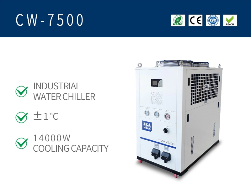 Sistemas de refrigeração de água industrial CW-7500 14000W capacidade de refrigeração