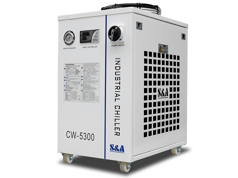 Refrigeradores de água refrigerados a ar de refrigeração CW-5300 capacidade de refrigeração 1800W
