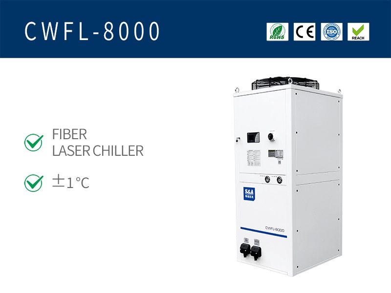 Sistemas industriais de recirculação de resfriadores de água CWFL-8000 para laser de fibra de 8000 W