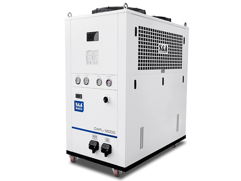 Resfriadores de água refrigerados a ar de refrigeração recirculante CWFL-12000 para laser de fibra de 12KW