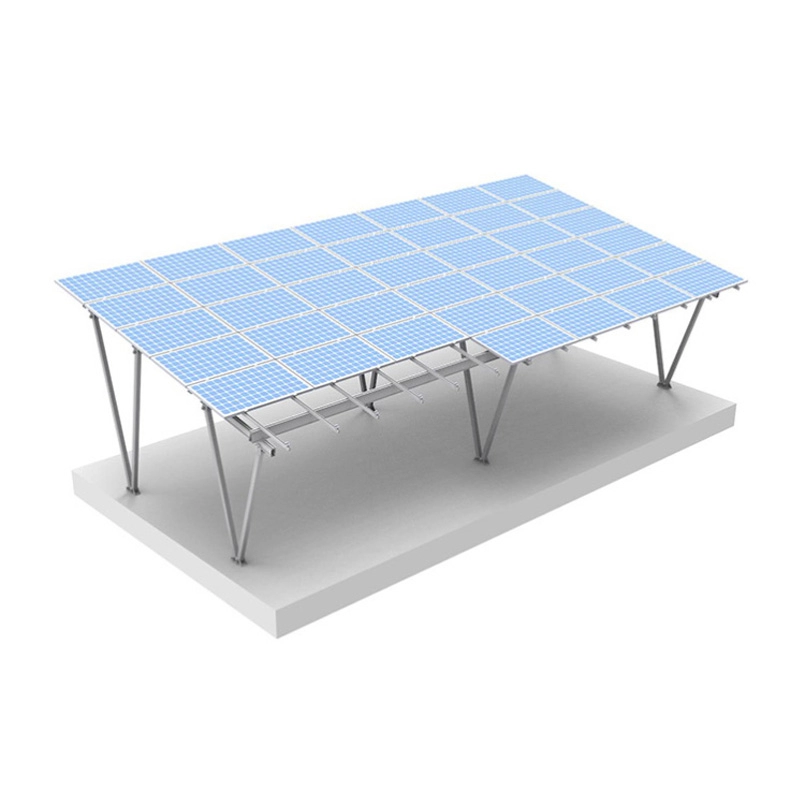 Kit de estrutura de montagem de garagem solar sistema de estacionamento de alumínio