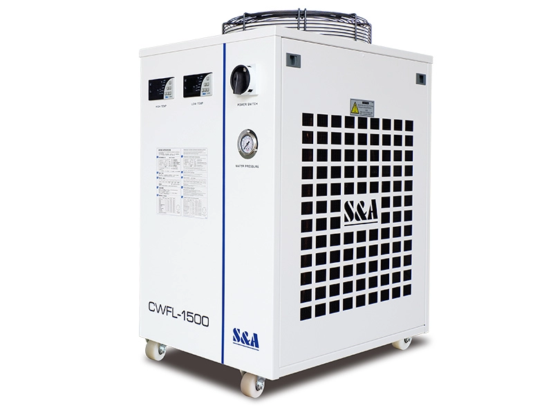 Unidades de resfriamento de água CWFL-1500 com refrigerante ambiental para lasers de fibra