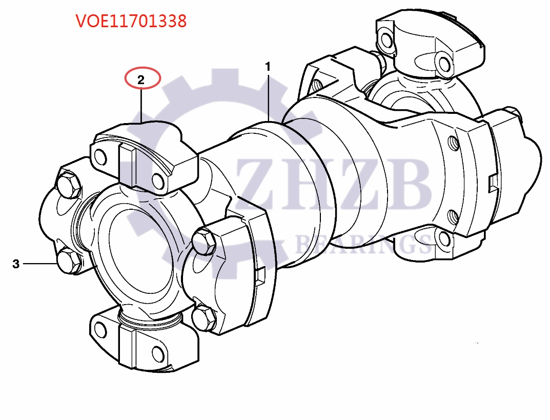 Rolamentos de caminhão basculante VOLVO VOE11701338 11701338