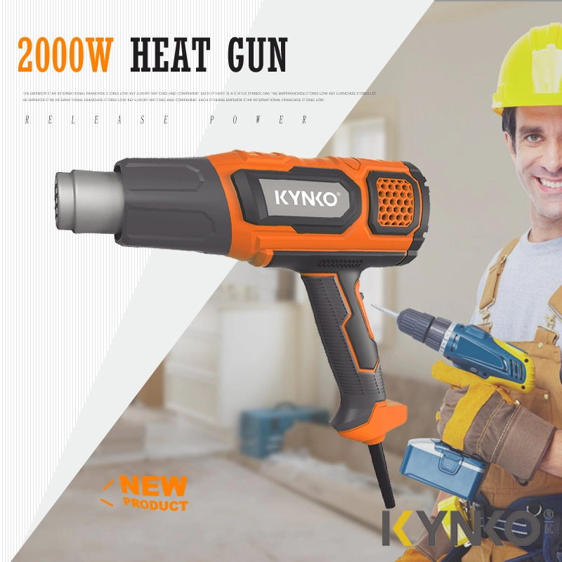 Pistola de calor ajustável de temperatura profissional de 2000 W