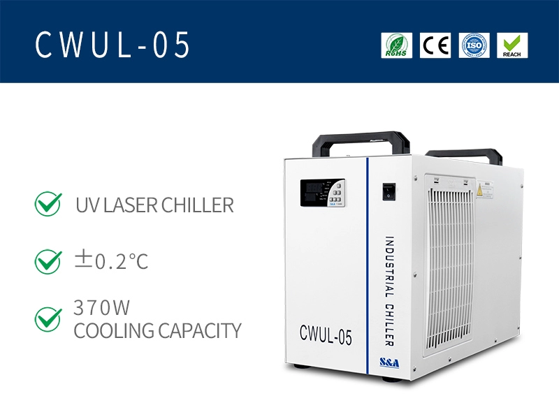Chillers de água a laser UV de alta precisão CWUL-05 com longo ciclo de vida