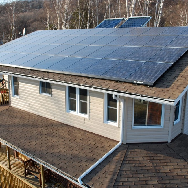 Sistema de energia solar de energia renovável residencial de 10k watts