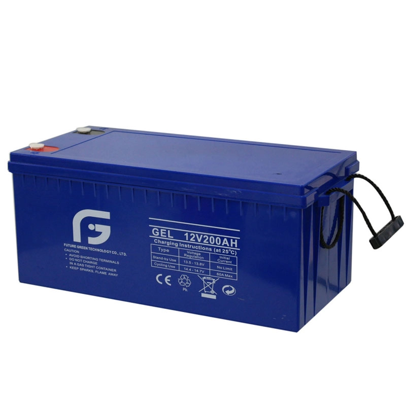 Bateria AGM recarregável de armazenamento de chumbo-ácido 12V 200ah MF selada