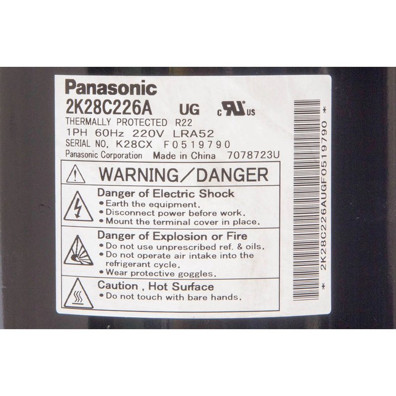 Compressores domésticos herméticos de ar condicionado rotativo Panasonic de 20.000 BTU
